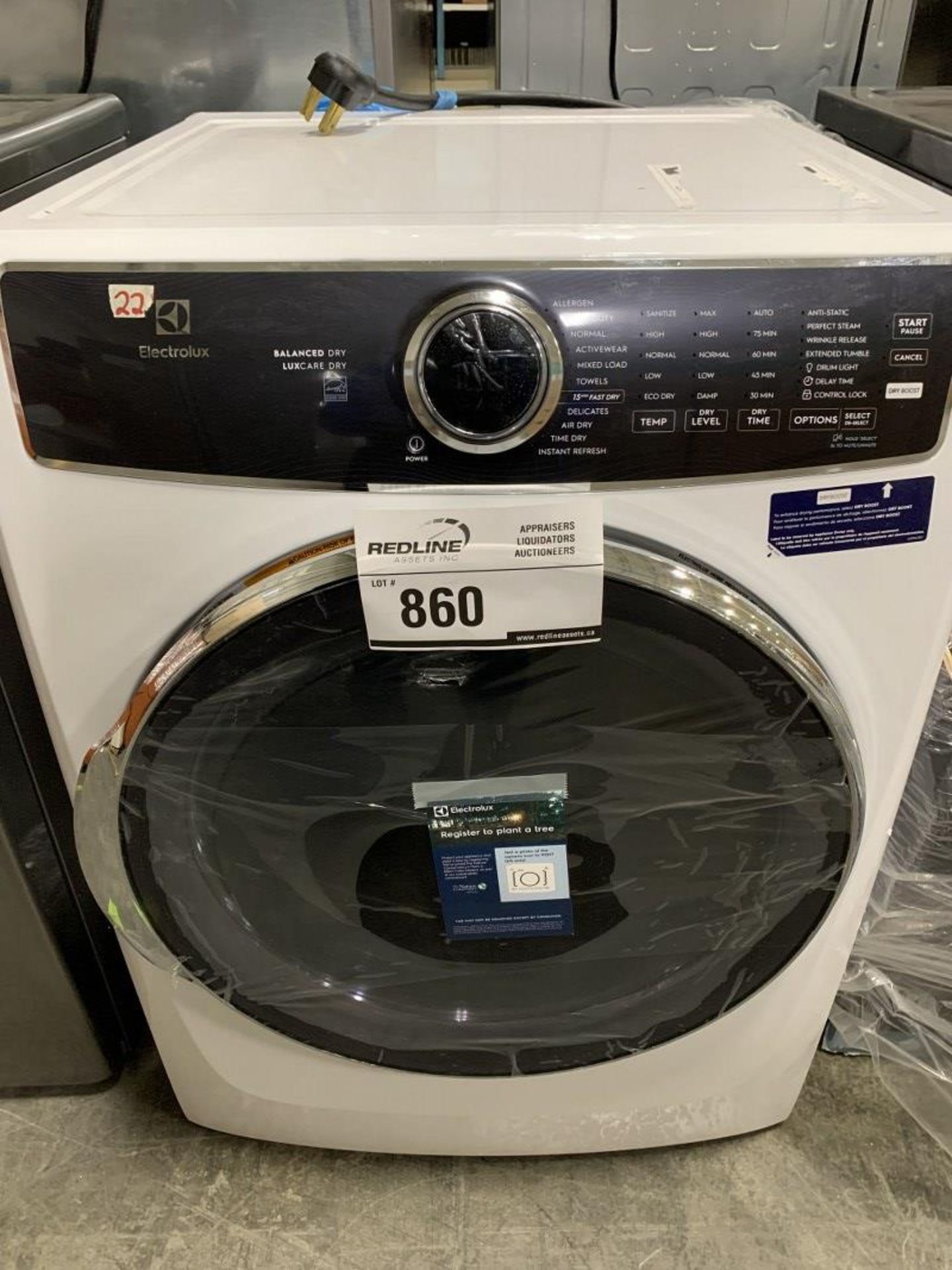 Electrolux Electric Dryer - 27 Inch Width, 8.0 Cu. Ft. Capacity, Steam Clean, 5 Temperature