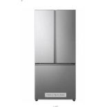 Hisense - 30In 20.8 Cu Ft. Stainless Steel French Door Refrigerator With Full Width Adjustable