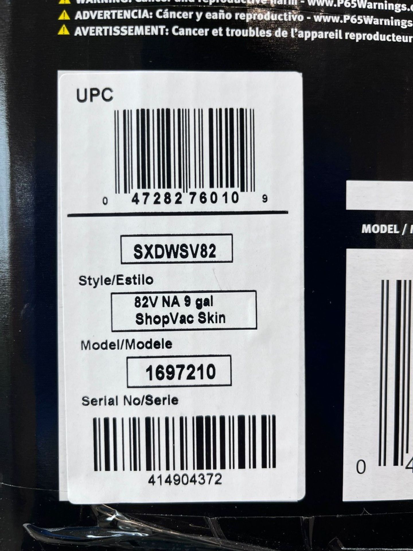 Snapper Xd - 82V Wet/Dry Vac - Battery Not Included - Sxdwsv82 - Image 3 of 3