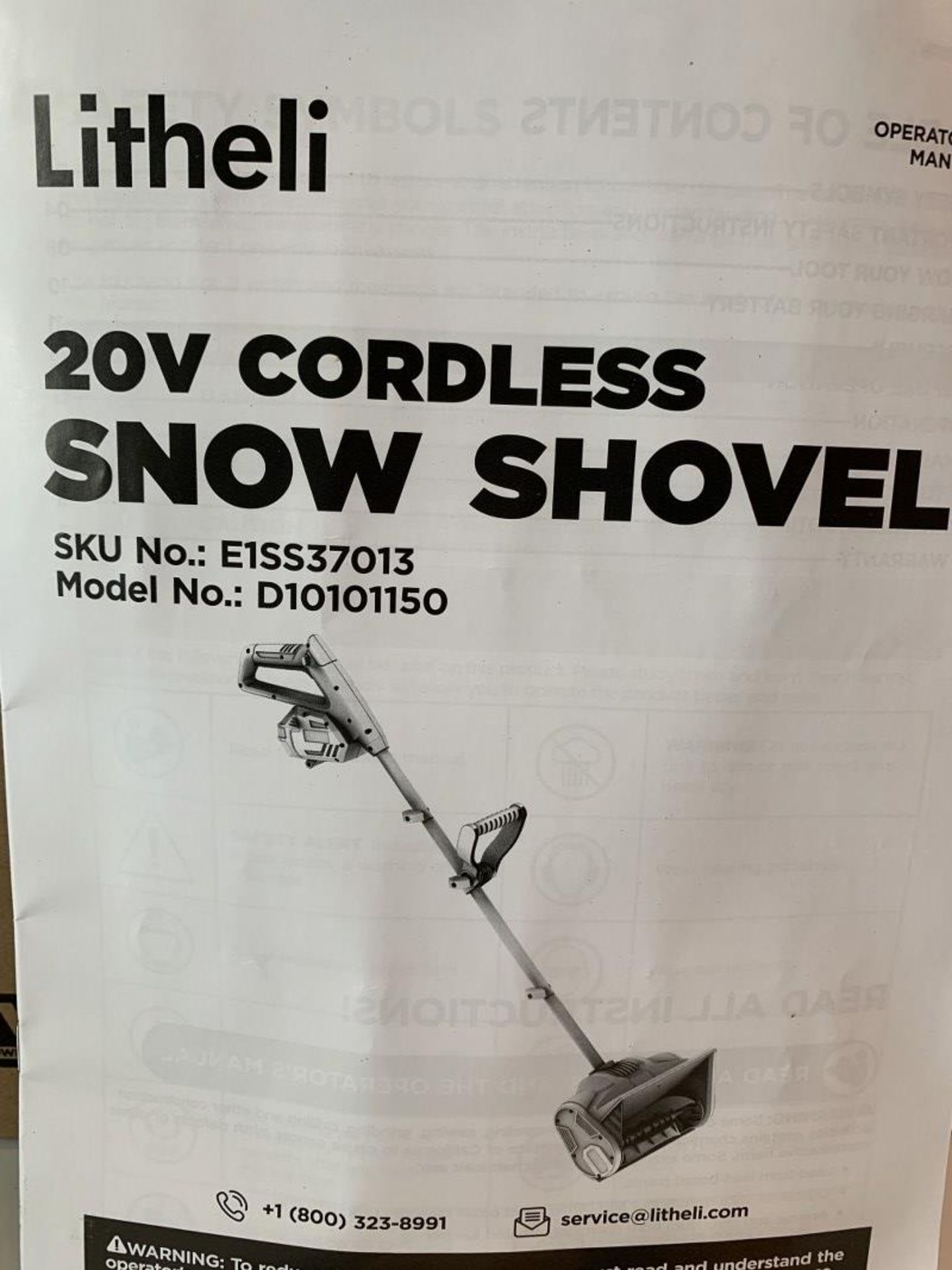 Litheli - 20V Snow Shovel - Image 2 of 2