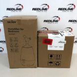 Mixed Lot - Sejoy - Humidifier For Bedroom, 3 Speed Air Circulator