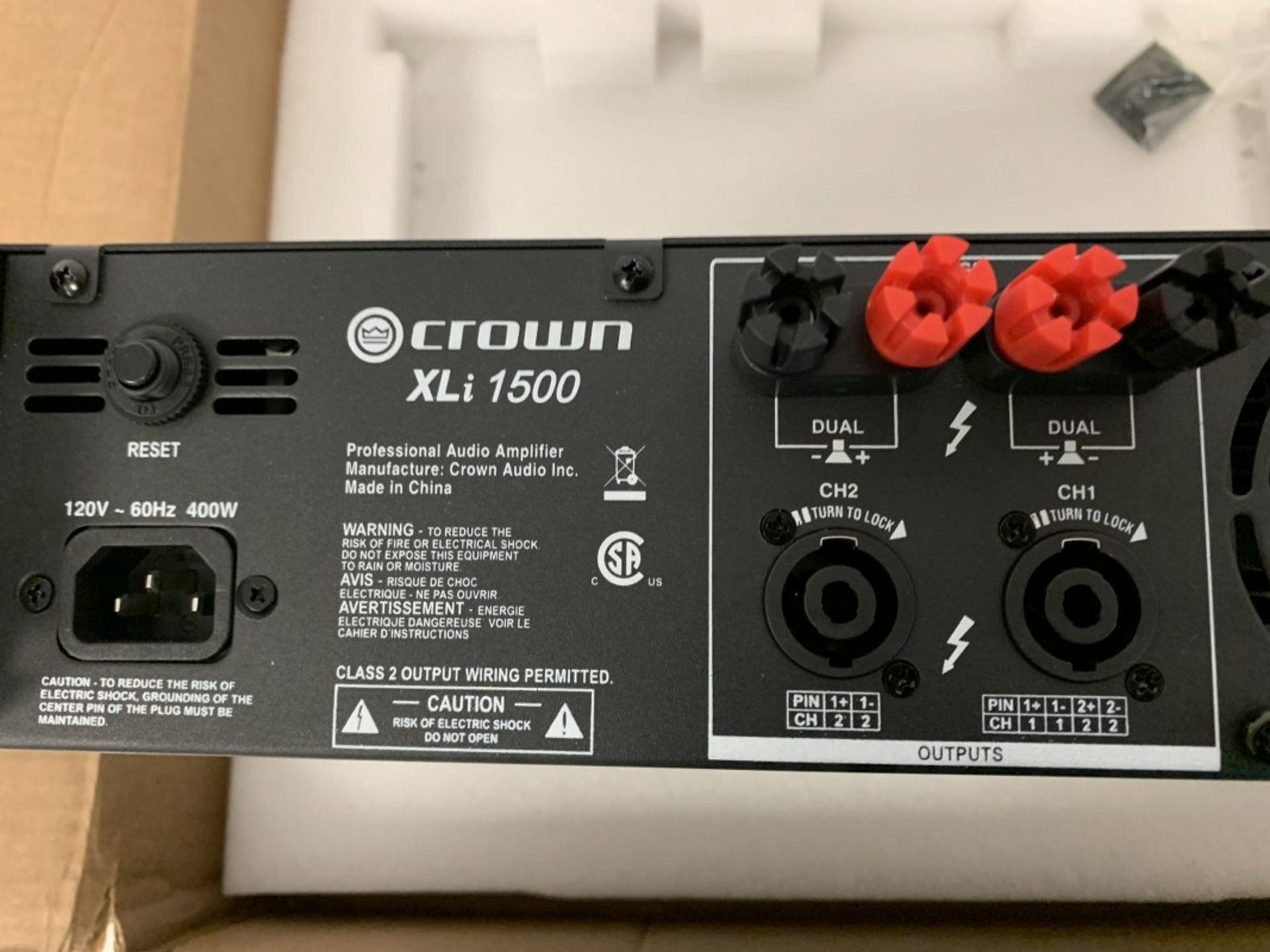 Crown - Xli1500 - Professional Audio Amplifier - Image 3 of 5