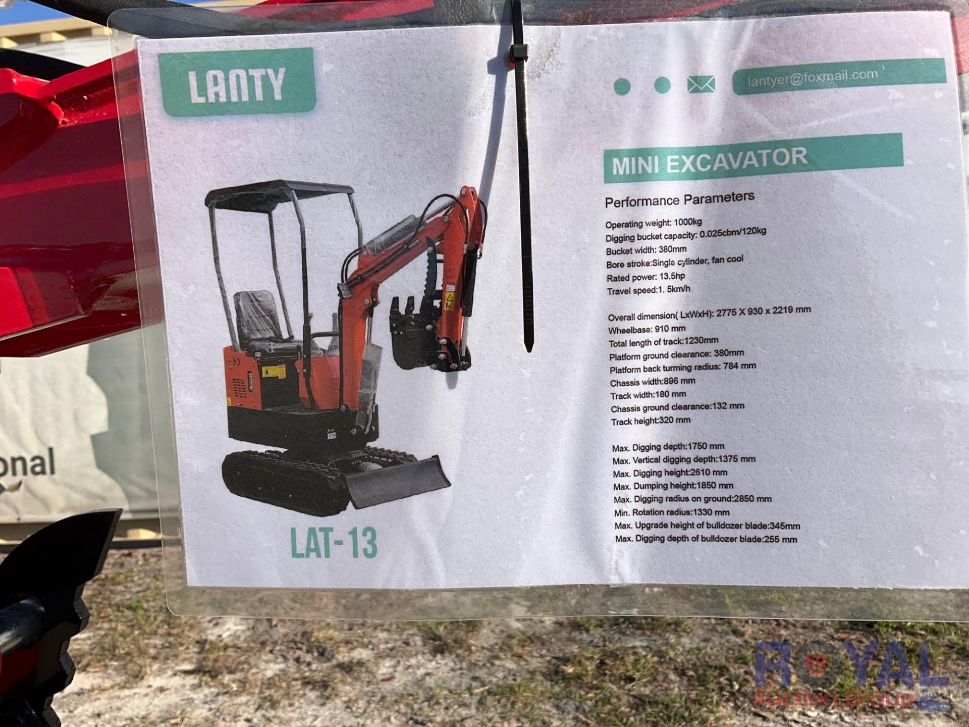 2023 Lanty LAT-13 Hydraulic Mini Excavator - Image 6 of 20