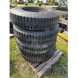 Set of 4 Goodyear G164 11R22.5 Tires with Wheels