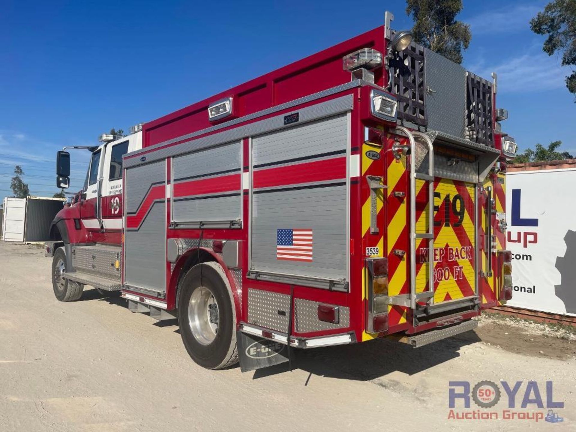 2011 International Workstar 7400 4x4 Fire Apparatus 700 Gallon Pumper Fire Truck - Image 4 of 42