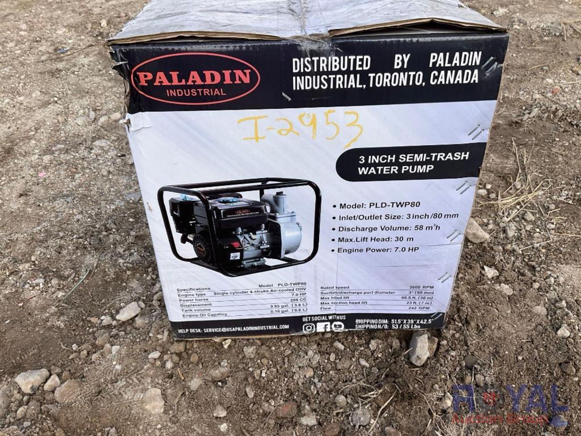 2024 Paladin PLD-TWP80 Gas Powered 3 Inch Semi-Trash Water Pump - Bild 4 aus 4