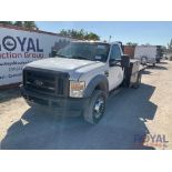 2009 Ford F550 4x4 11ft Flatbed Truck