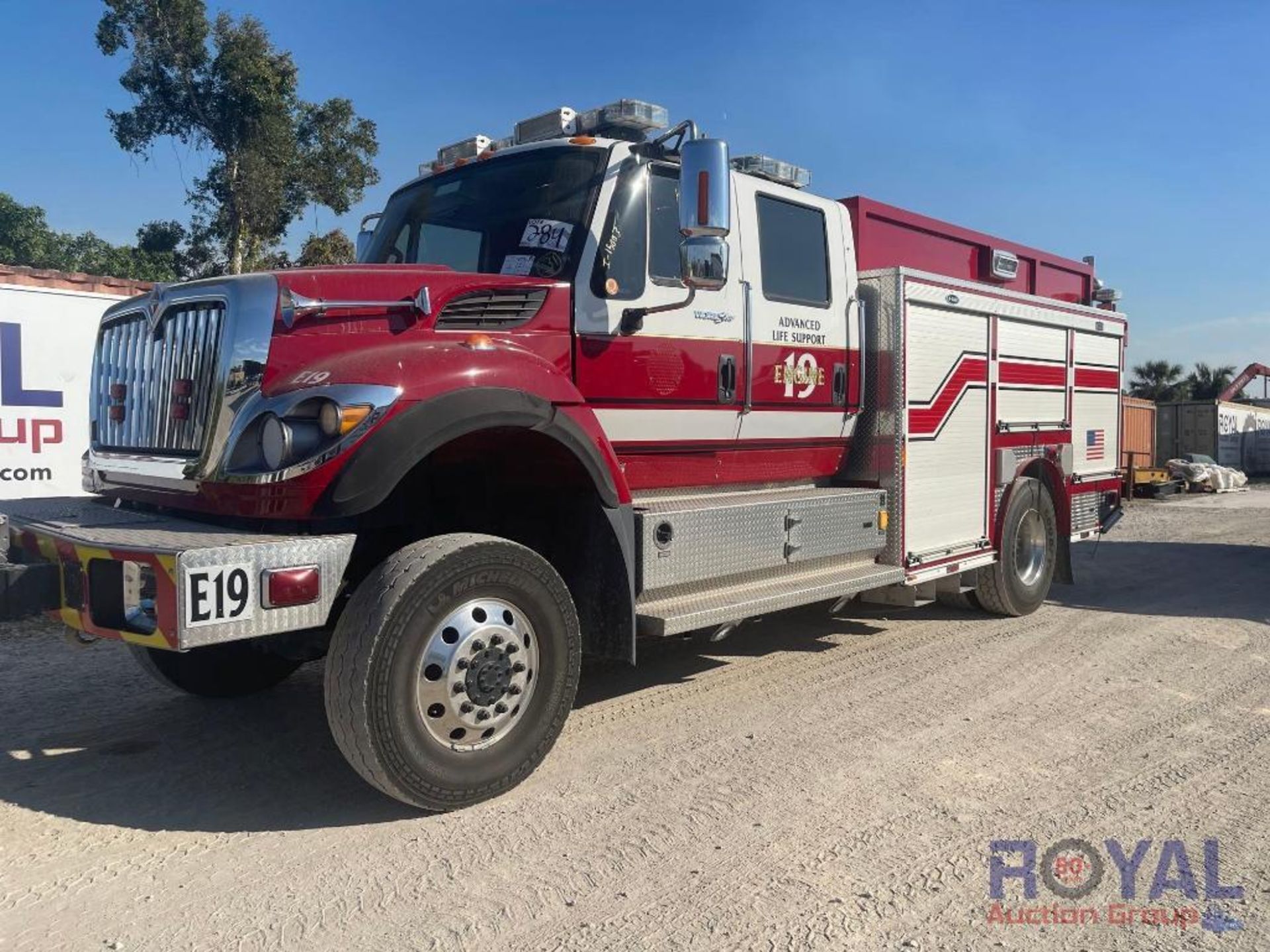 2011 International Workstar 7400 4x4 Fire Apparatus 700 Gallon Pumper Fire Truck