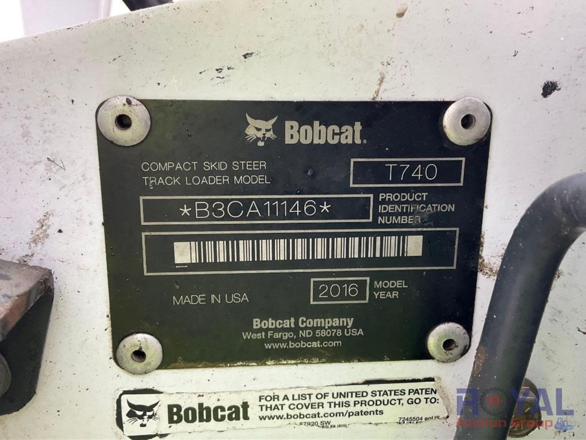 2016 Bobcat T740 Compact Track Loader Skid Steer - Image 5 of 24