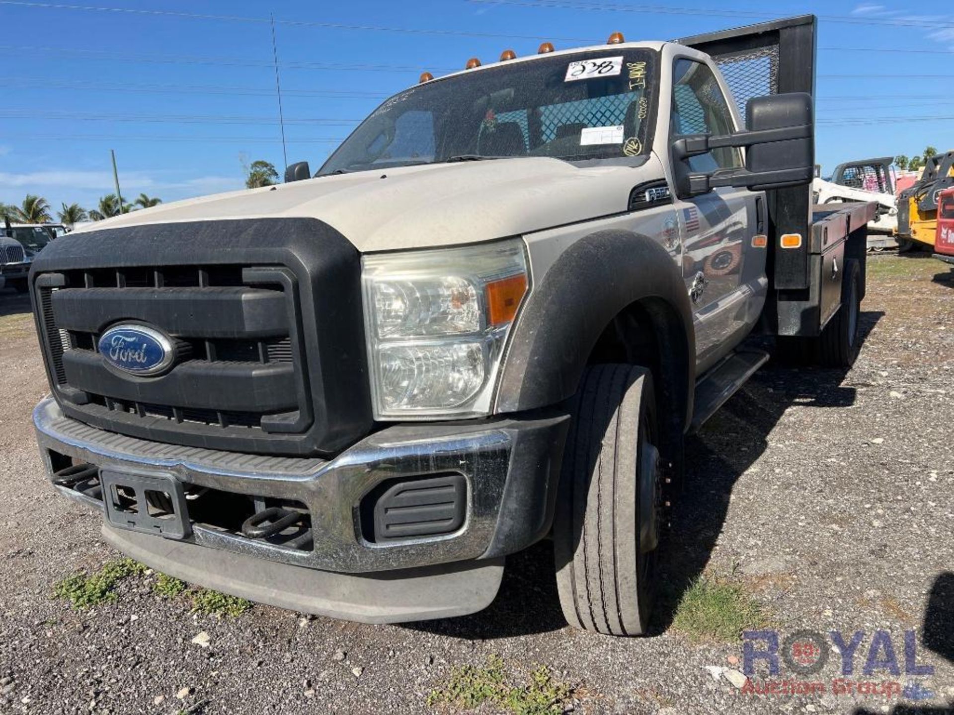 2012 Ford F550 Super Duty 4x4 Flatbed Truck.