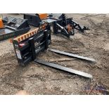 2023 48in Hydraulic Fork Skid Steer Attachment