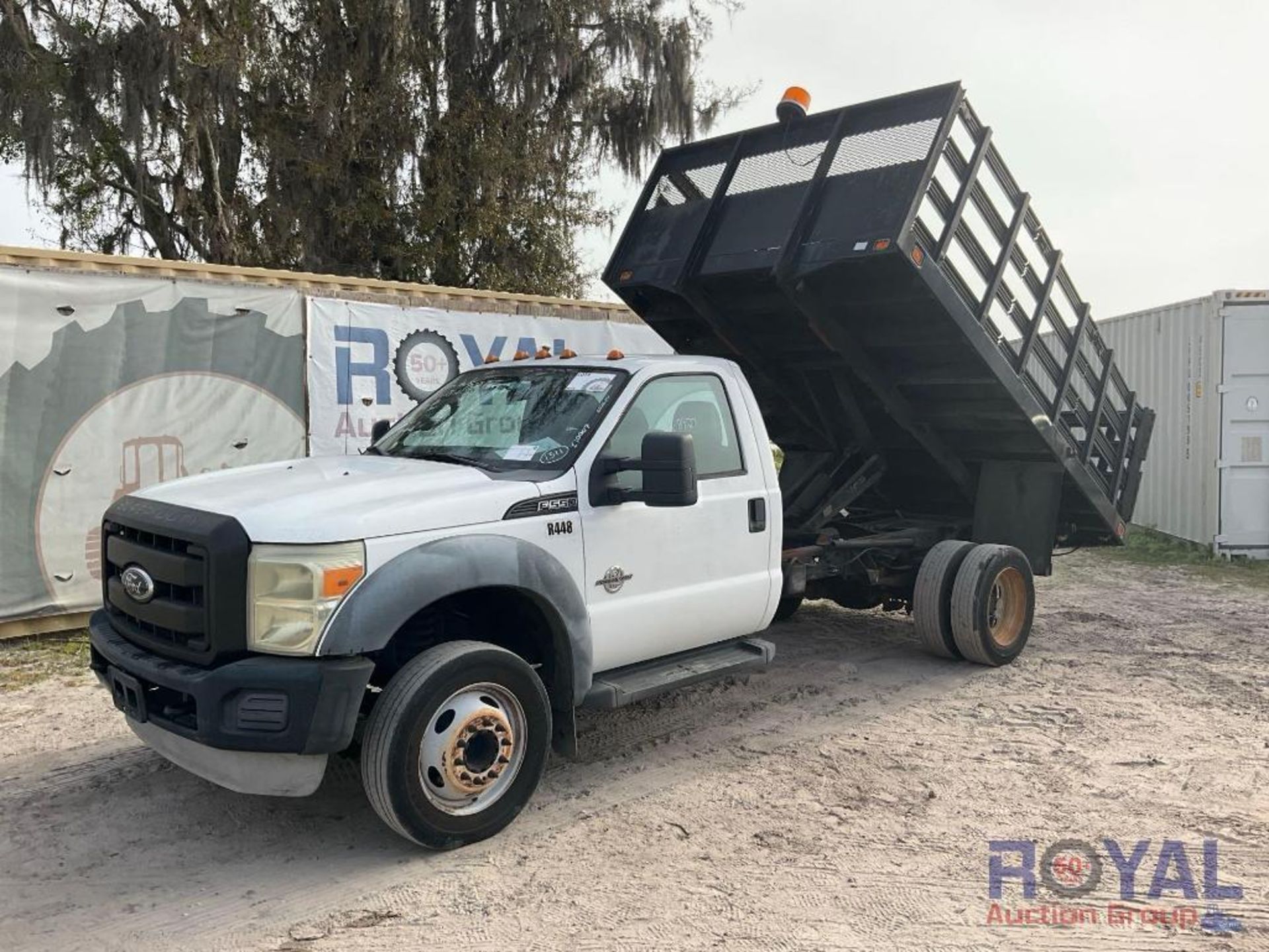 2011 Ford F550 Super Duty Stakebody Flatbed Dump Truck