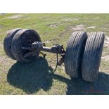 Truck Axle With Tires