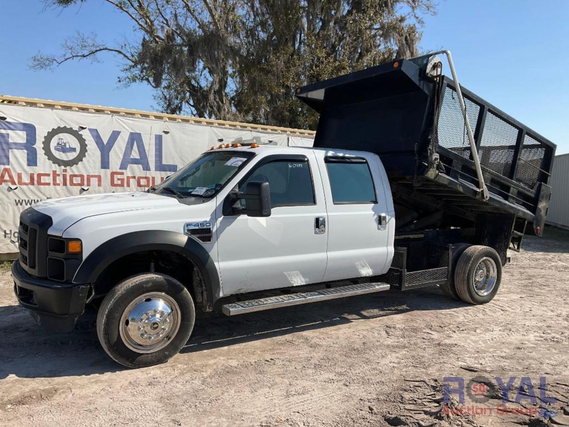 2008 Ford F450 4x4 Crew Cab Dump Truck