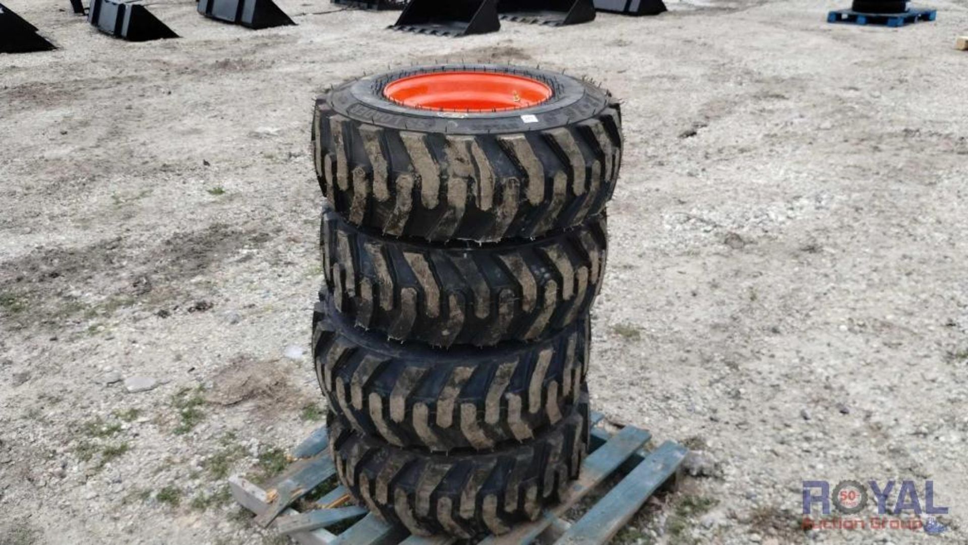 Lot Of 4 Unused 12-16.5 Skid Steer Tires and Wheels - Image 3 of 6