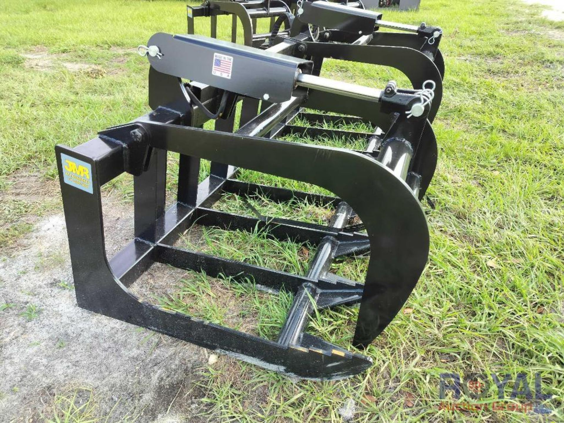 2023 78in Dual Cylinder Grapple Rake Skid Steer Attachment - Image 2 of 8