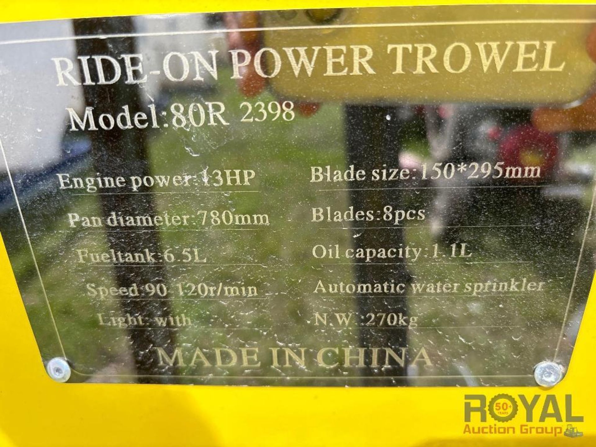 2024 80R Ride On Power Trowel - Image 7 of 18