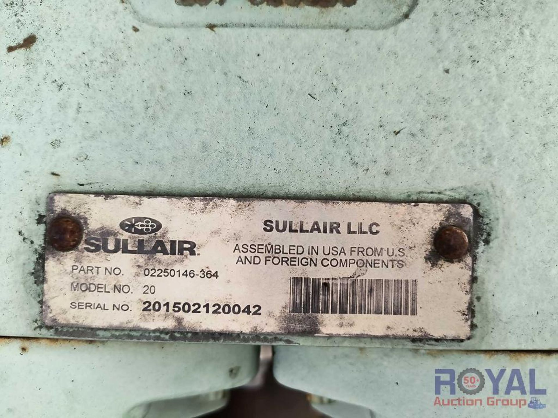 Sullair V-200S Rotary Screw Air Compressor With Dryer - Image 18 of 19