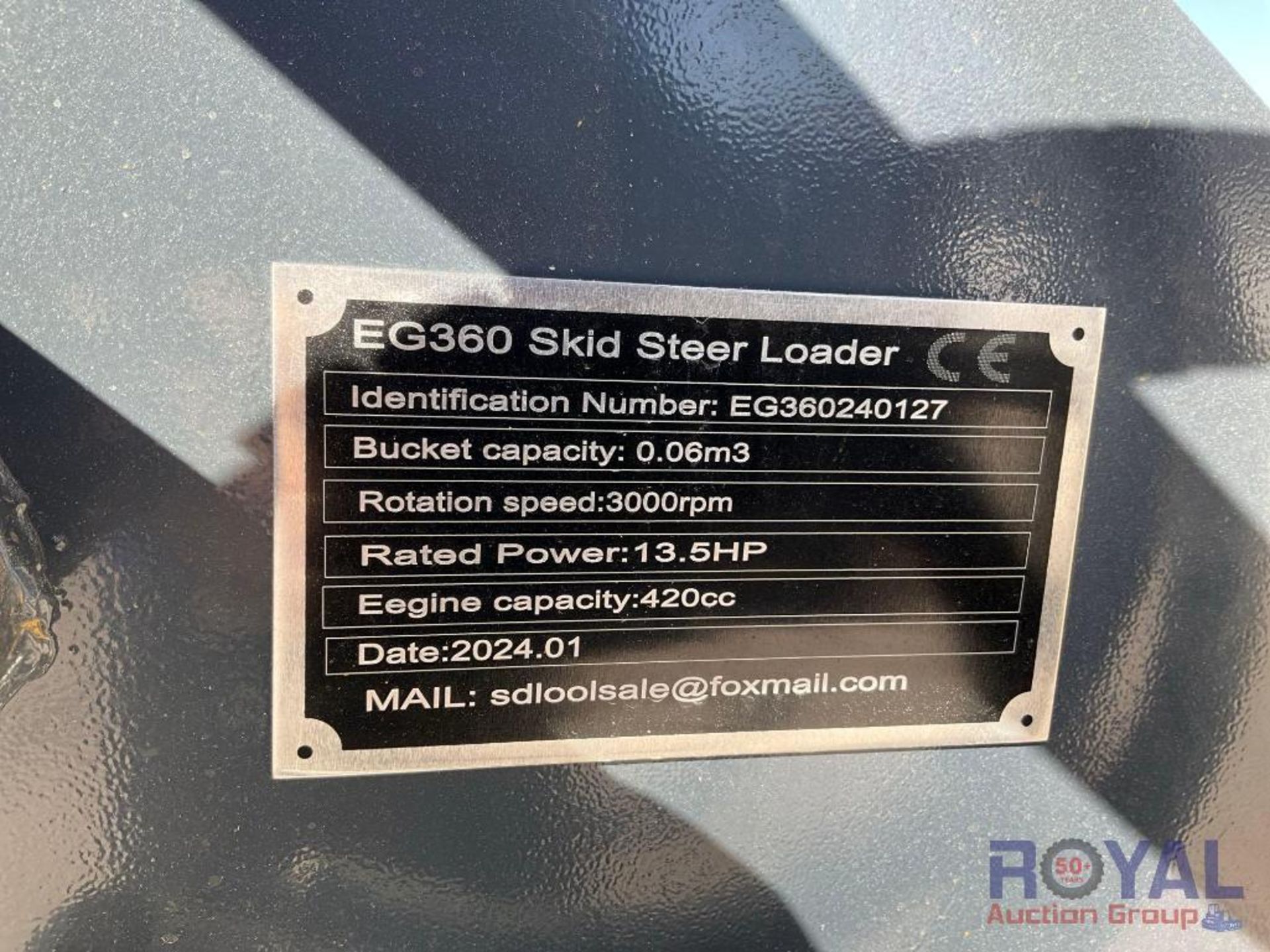 2024 EGN EG360 Stand On Mini Track Loader Skid Steer - Image 5 of 10