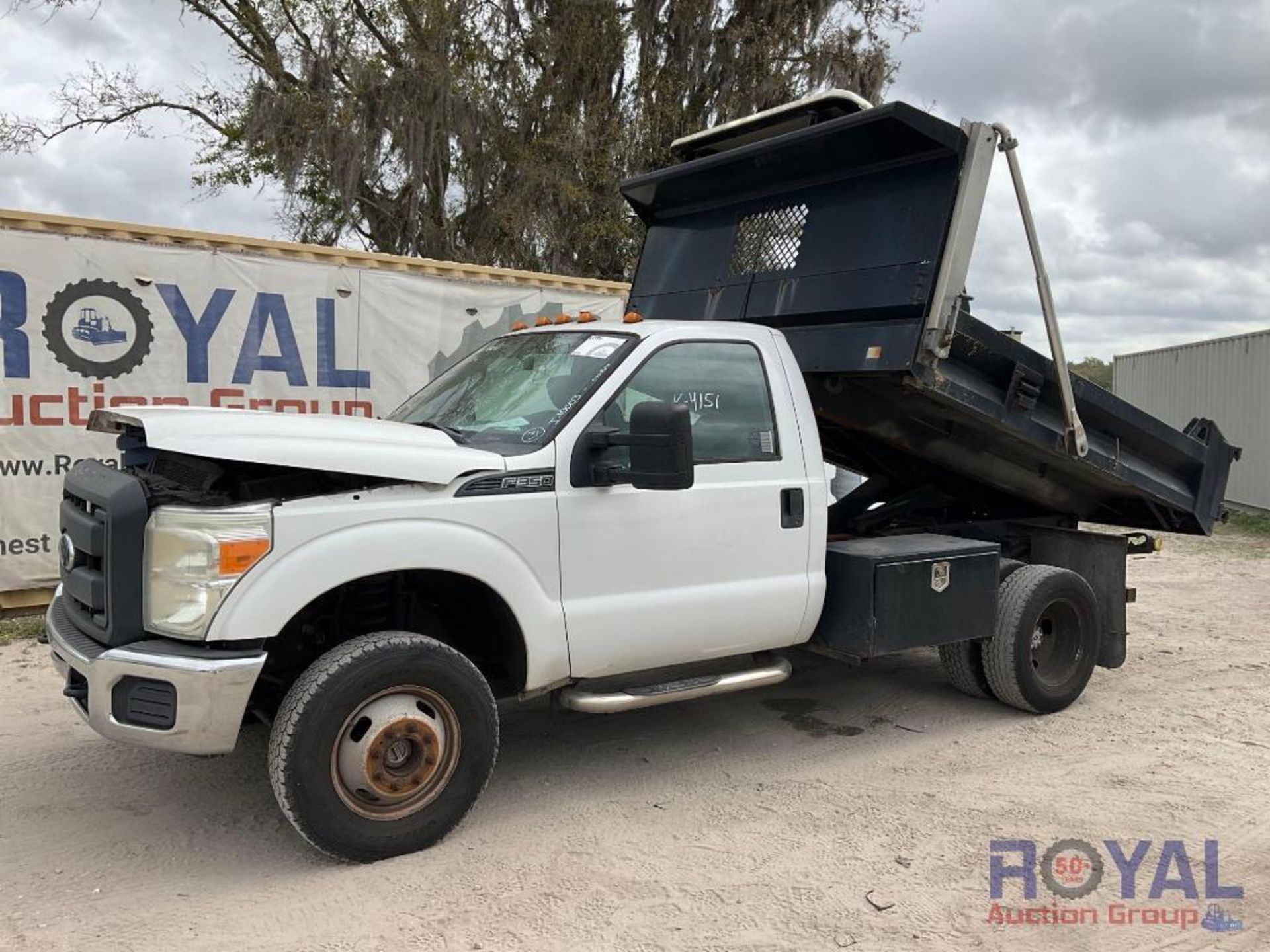 2015 Ford F-350 4x4 Mason Dump Truck