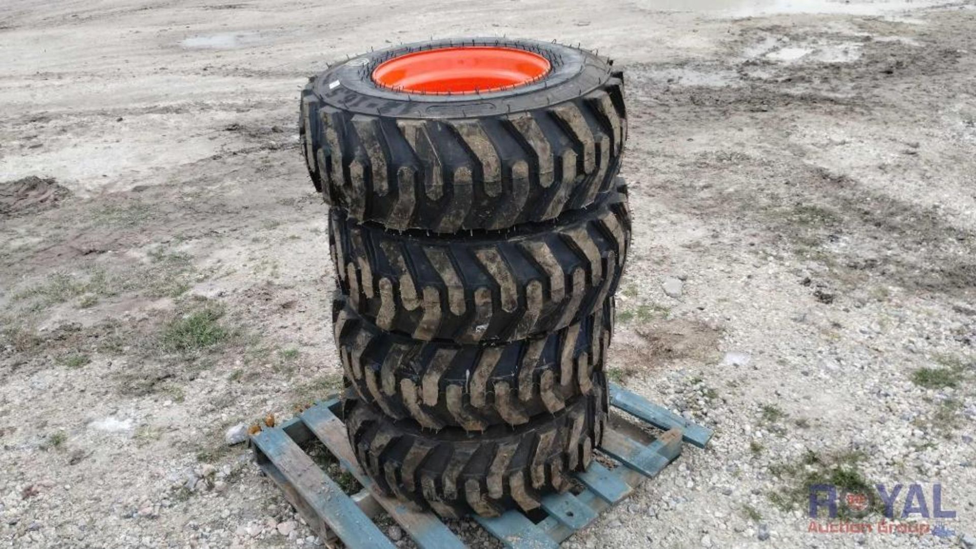 Lot Of 4 Unused 12-16.5 Skid Steer Tires and Wheels - Image 2 of 6