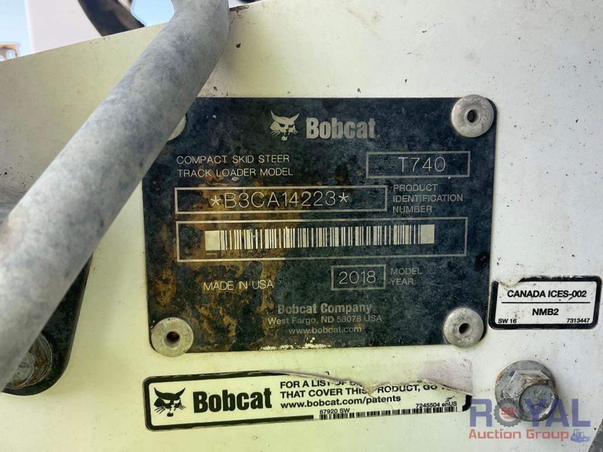 2018 Bobcat T740 Compact Track Loader Skid Steer - Image 6 of 20