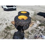 Lot Of 4 Unused 10-16.5 Skid Steer Tires and Wheels