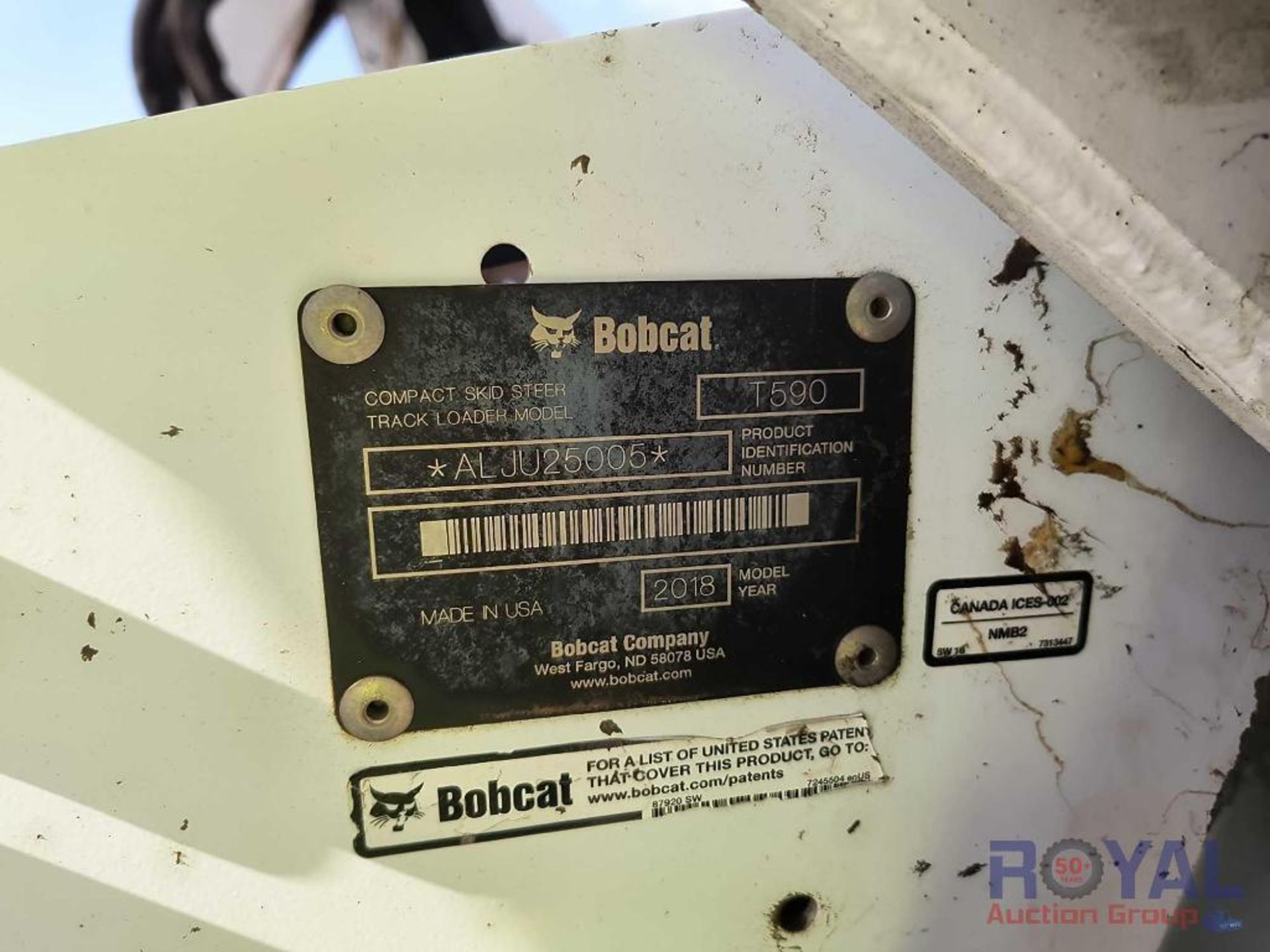 2018 Bobcat T590 Compact Track Loader Skid Steer - Image 9 of 30