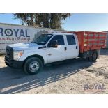 2012 Ford F350 Crew Cab Flatbed Truck