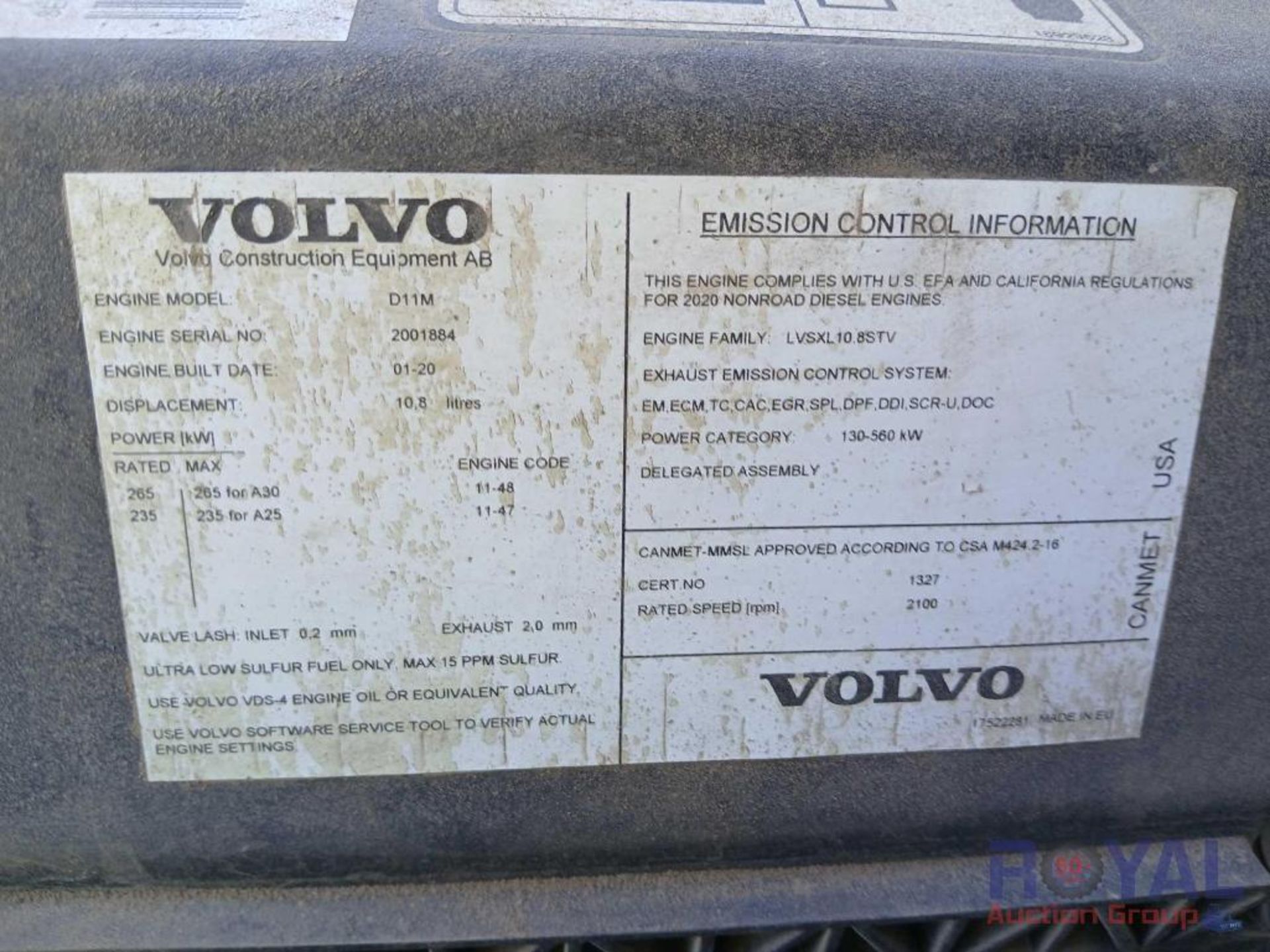 2020 Volvo A25G Off-Highway Articulated Dump Truck - Bild 10 aus 35