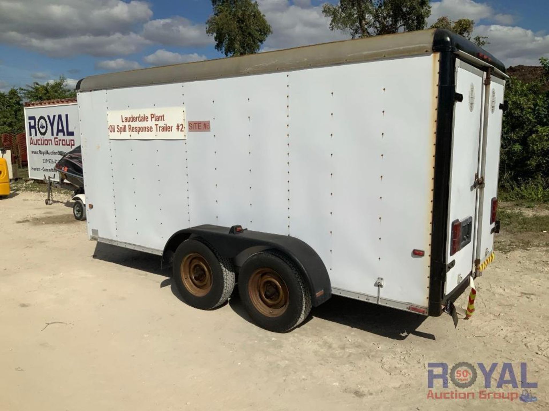 1992 Wells Cargo TW142 / CW1422UI 16ft T/A Enclosed Trailer - Image 3 of 11