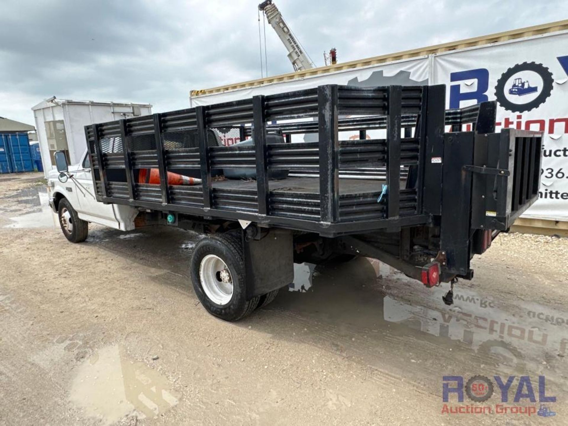 1997 Ford F350 12FT Stake Body Flatbed Truck - Image 4 of 34