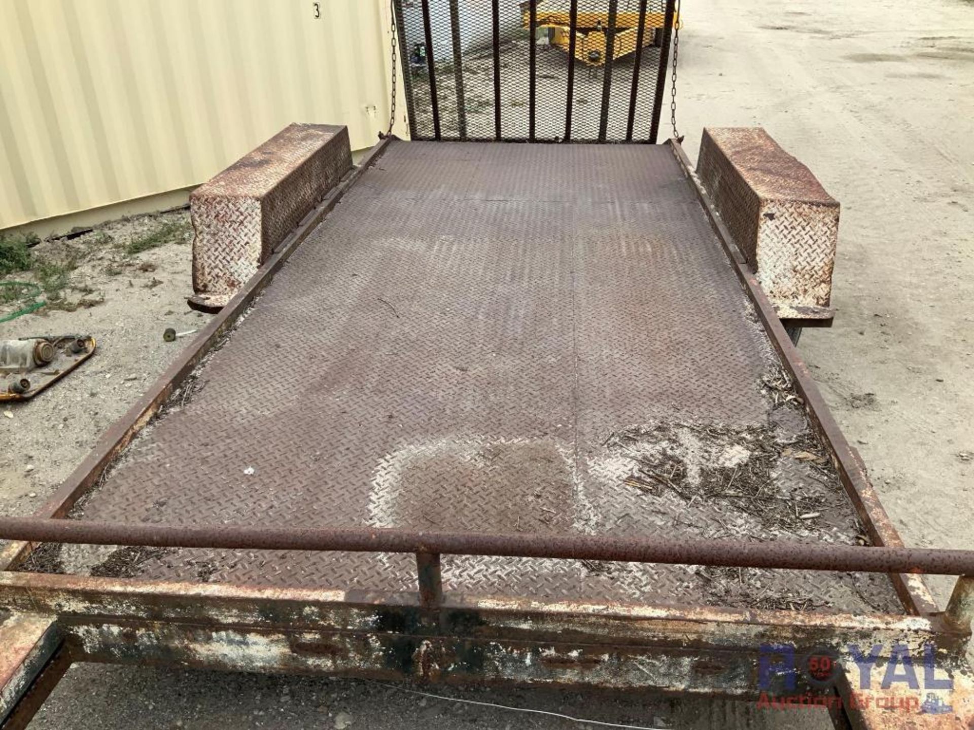 T/A 16ft X 6ft Pintle Hitch T/A Equipment Trailer w/ Fold Down Ramp - Image 7 of 12