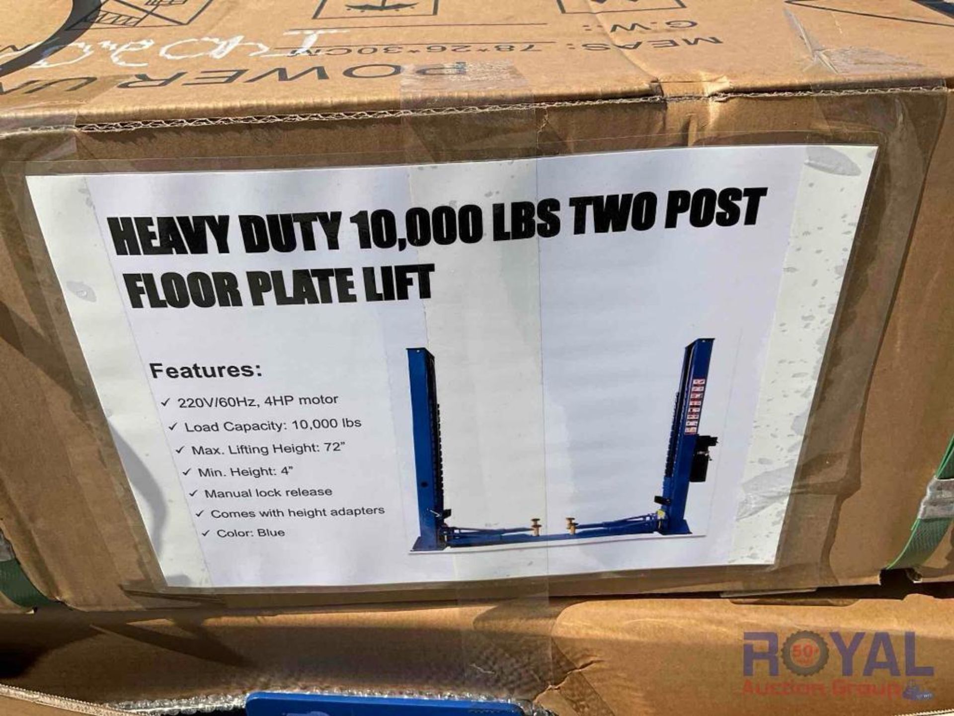 2024 Heavy Duty 10000lbs Two Post Floor Plate Auto Lift - Image 5 of 5