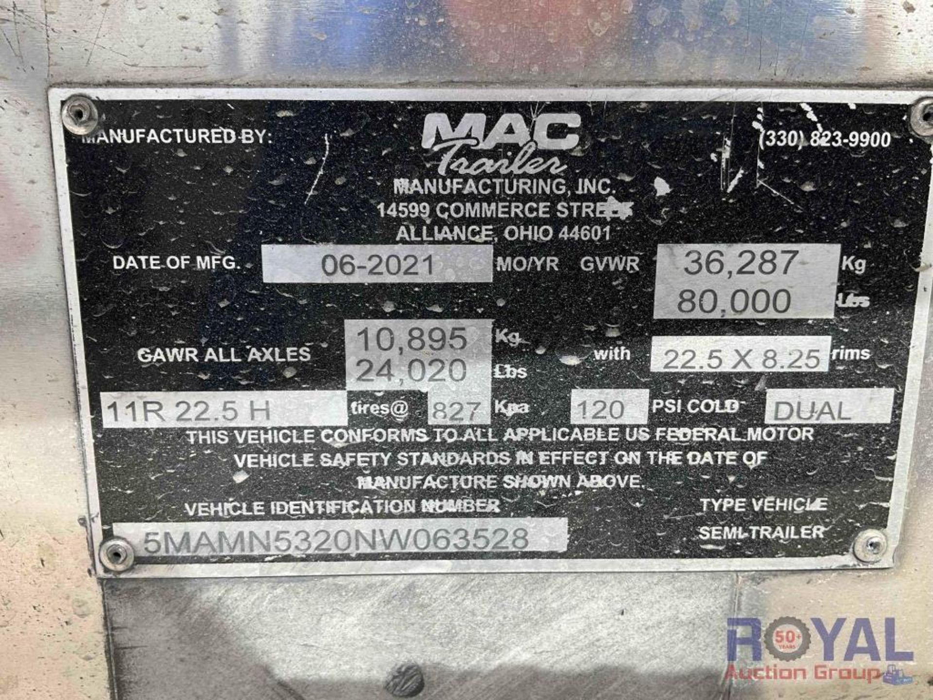 2022 Mac 53ft Aluminum Walking Floor Trailer - Image 7 of 18