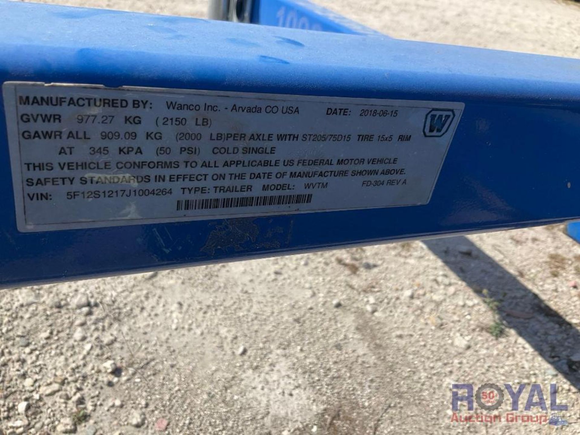 2018 Wanco Solar Towable Traffic Control Message Board - Image 6 of 16
