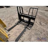 2024 Kivel 4200lbs Skid Steer Fork Attachment