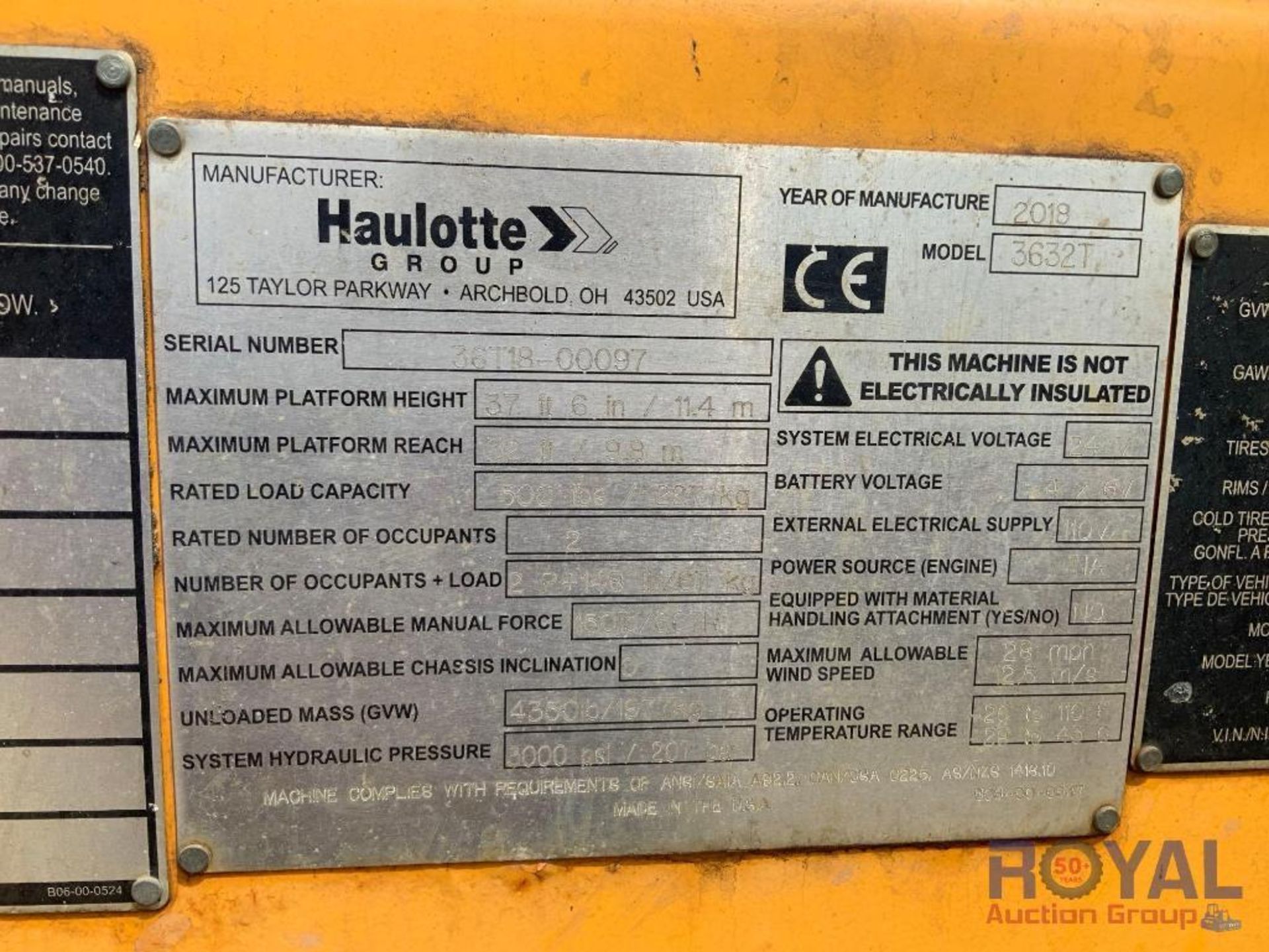 2018 Haulotte 3632T 37FT Towable Man Lift - Image 5 of 22
