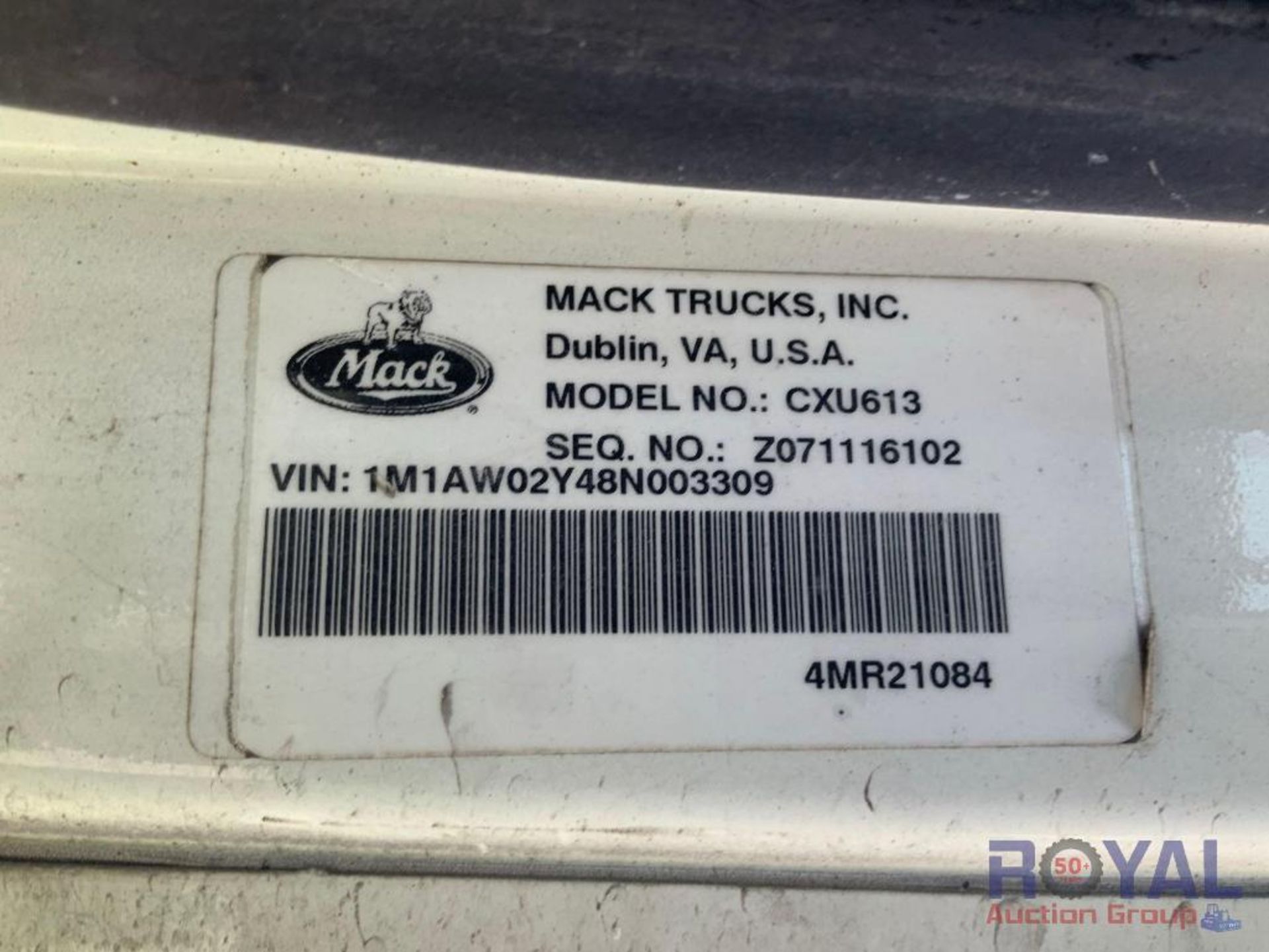 2008 Mack CXU613 Daycab T/A Truck Tractor - Image 7 of 42