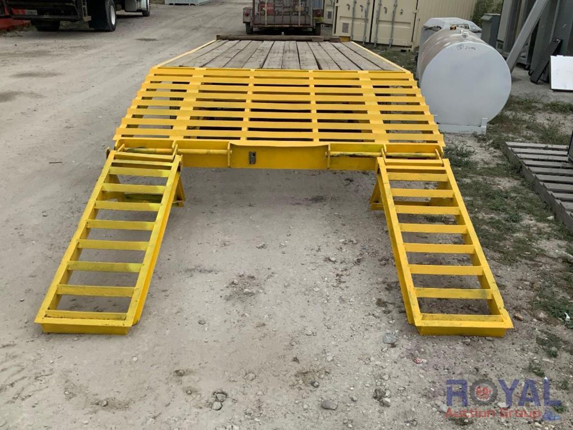 T/A 16ft X 8ft Pintle Hitch Equipment Trailer With Ramps - Image 8 of 12