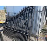 20 Ft. Wrought Iron Gates - Deer Design