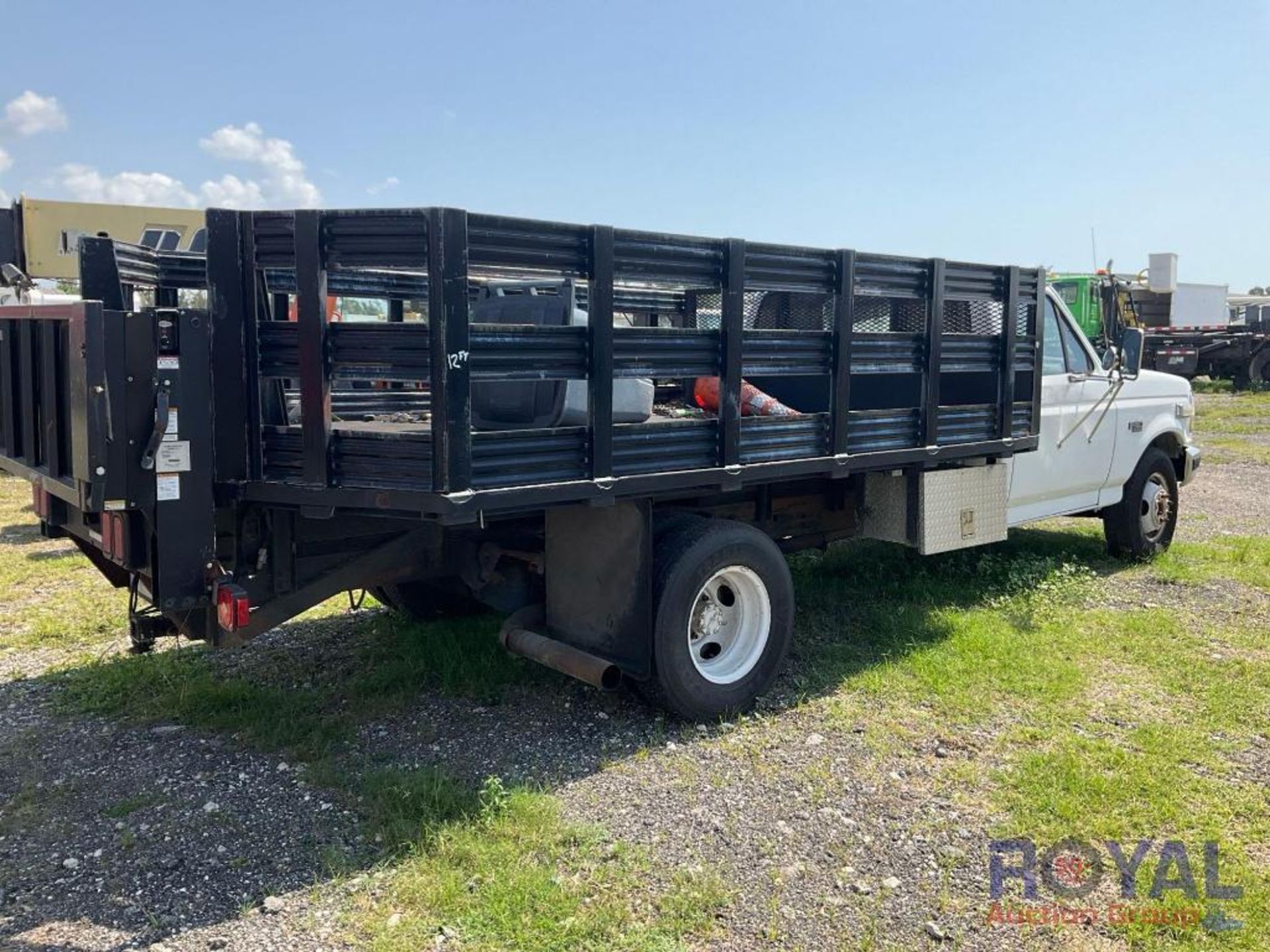 1997 Ford F350 12FT Stake Body Flatbed Truck - Image 34 of 34