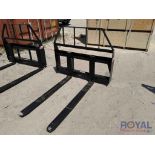 2024 Kivel 48in 3500lbs Skid Steer Fork Attachment