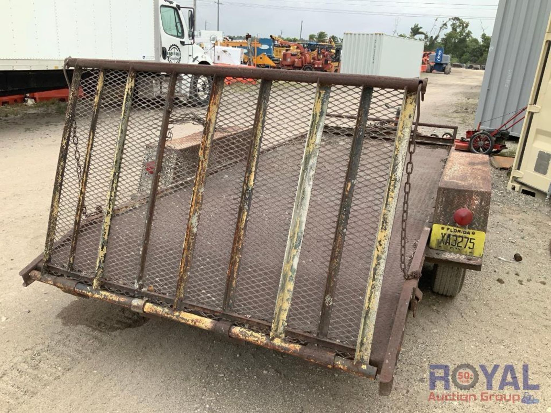 T/A 16ft X 6ft Pintle Hitch T/A Equipment Trailer w/ Fold Down Ramp - Image 4 of 12