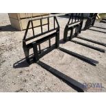 2024 Kivel 48in 3500lbs Skid Steer Fork Attachment