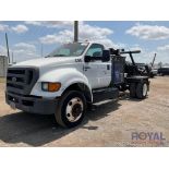 2015 Ford F650 Stellar CCR Container Carrier Dumpster Truck