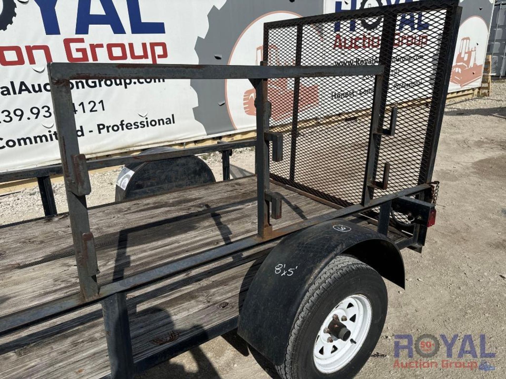 Homemade 8x5 S/A Utility Trailer - Image 6 of 11