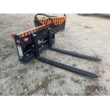 2023 Wolverine PFA-11-3300G 3,500LB Hydraulic Fork Skid Steer Attachment