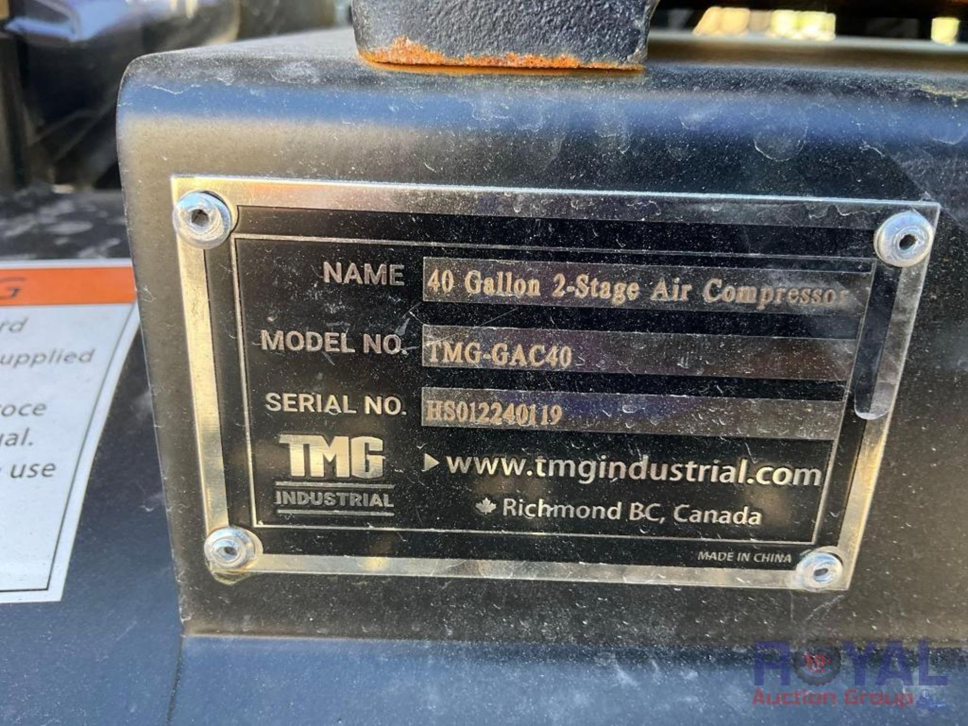 2024 TMG-GAC40 40 Gallon 2 Stage Air Compressor - Image 12 of 15