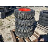 Unused 10-16.5N.H.S Skid Steer Forerunner Tires and Wheels